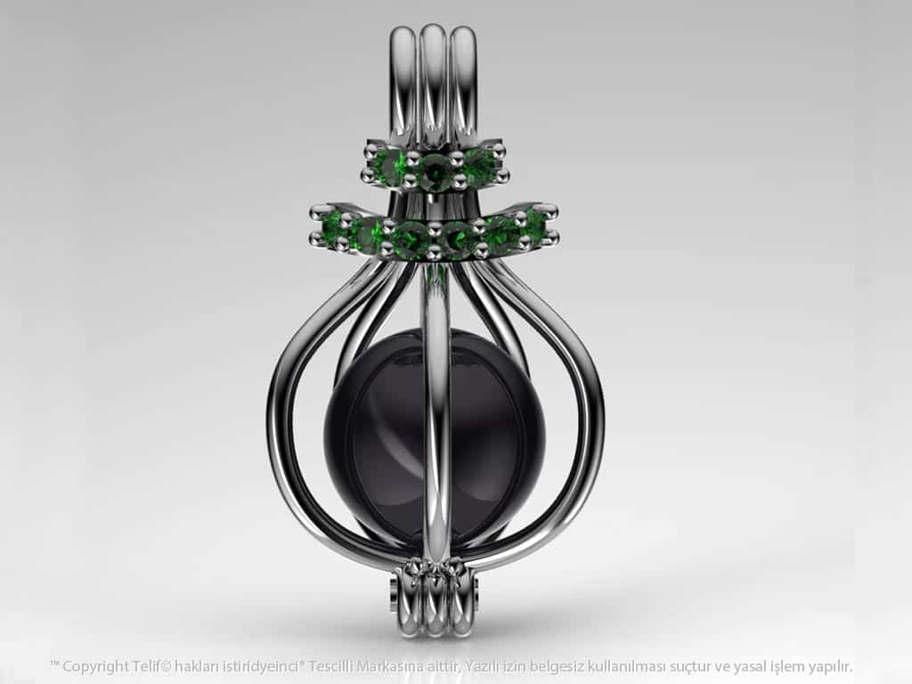 Hürrem Tahiti Siyah İncili Kolye