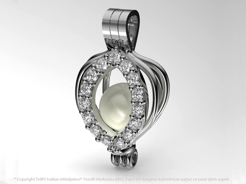 İnci Tanem Beyaz Güney Denizi İncili Kolye