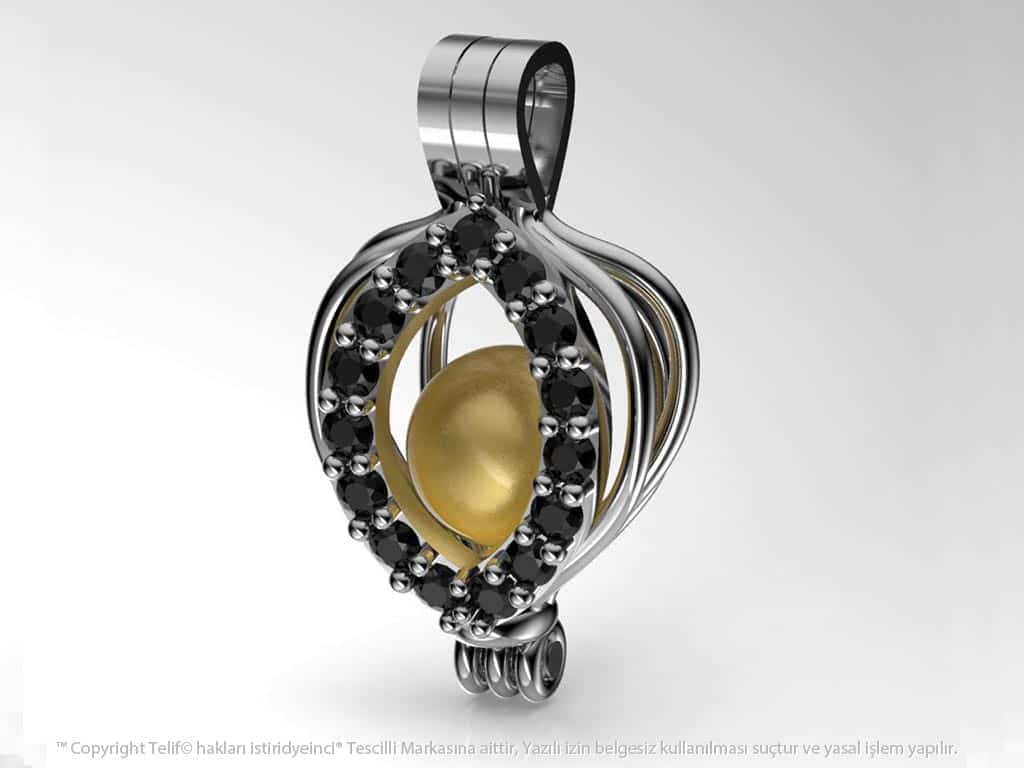 İnci Tanem  Sarı Güney Denizi İncili Kolye