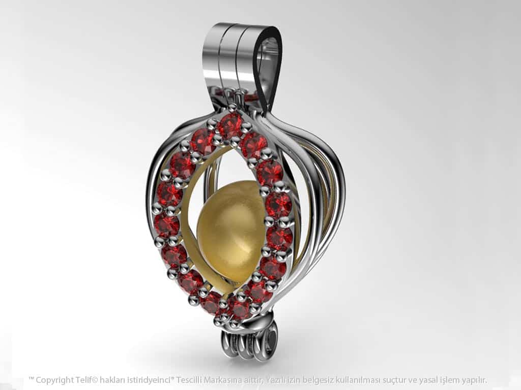 İnci Tanem  Sarı Güney Denizi İncili Kolye