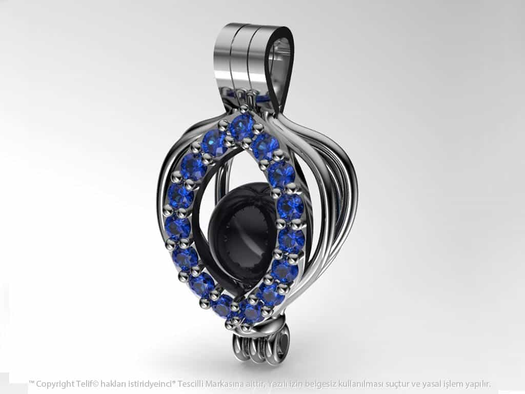 İnci Tanem Tahiti Siyah İncili Kolye