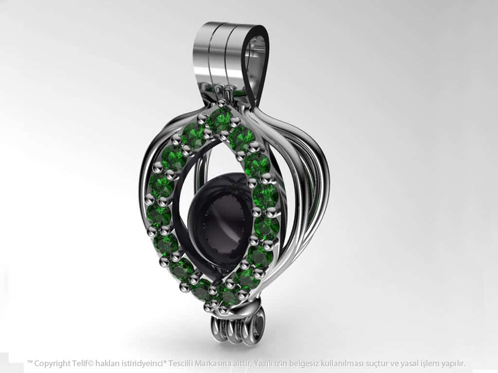 İnci Tanem Tahiti Siyah İncili Kolye