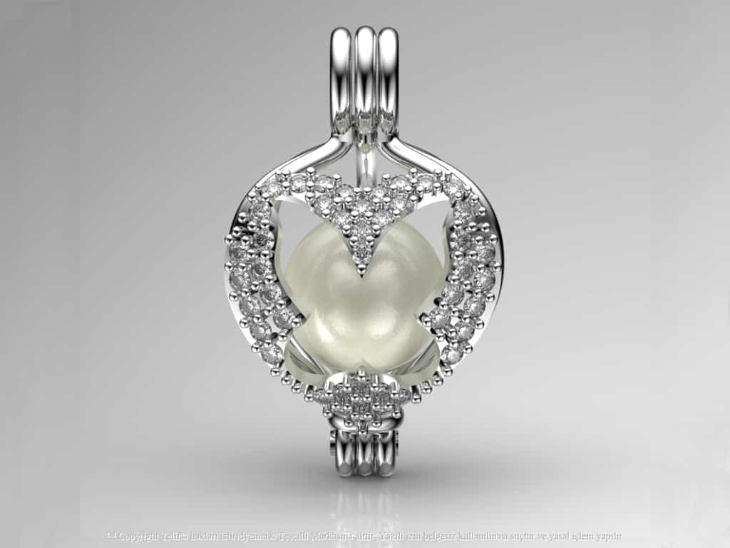 Beyaz Swarovski Kelebek Bileklik Set