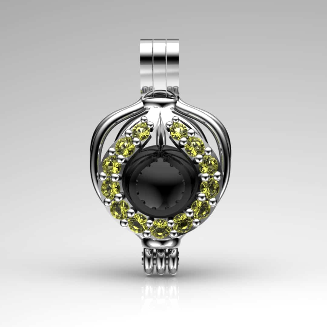 Katre Tahiti Siyah İncili Kolye