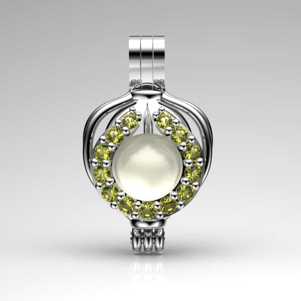 Katre Beyaz Güney Denizi İncili Kolye