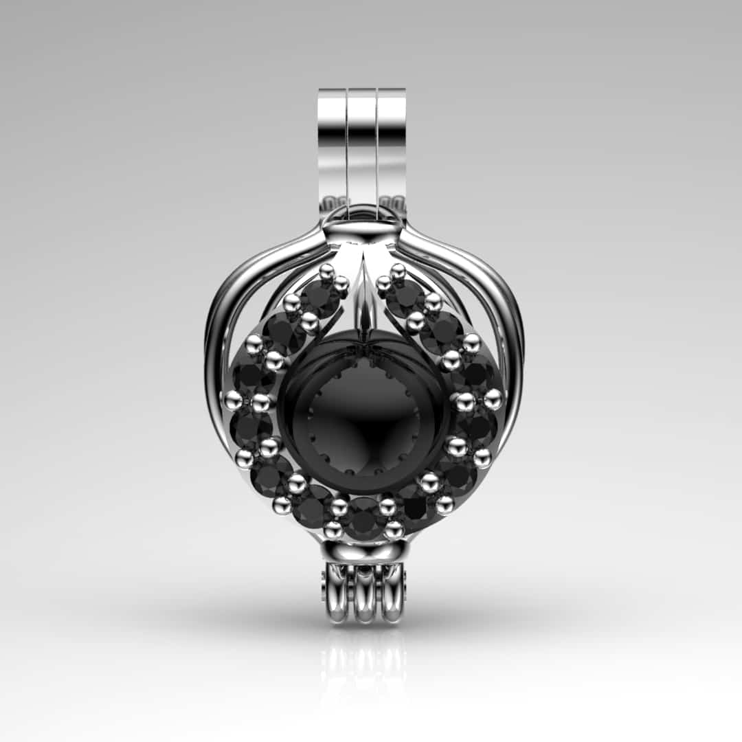 Katre Tahiti Siyah İncili Kolye