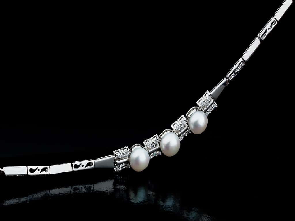 Beyaz Swarovski Kelebek Bileklik Set