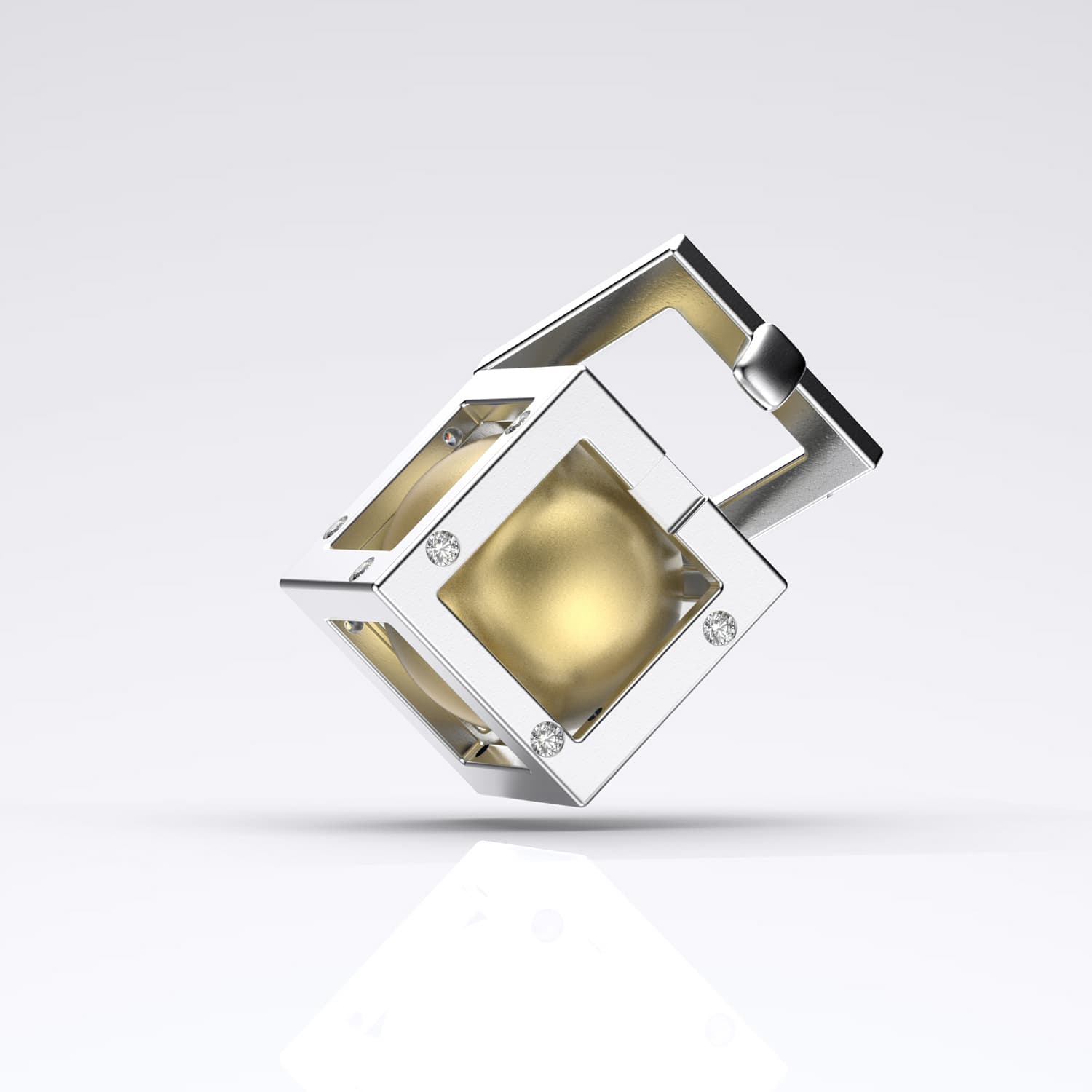 Küp Sarı Güney Denizi İncili Kolye