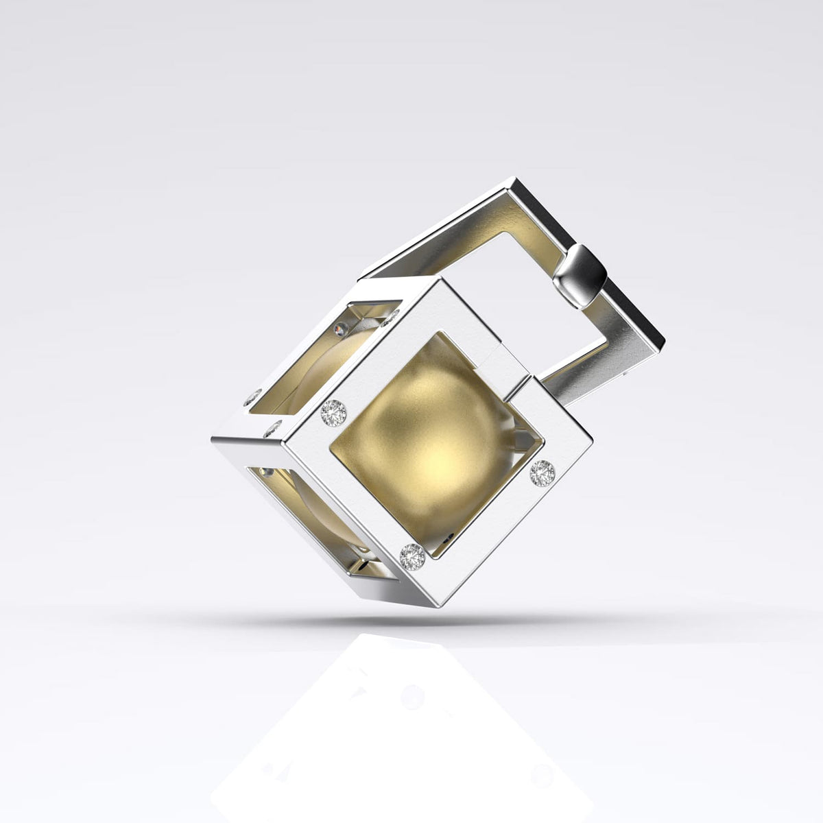 Küp Sarı Güney Denizi İncili Kolye