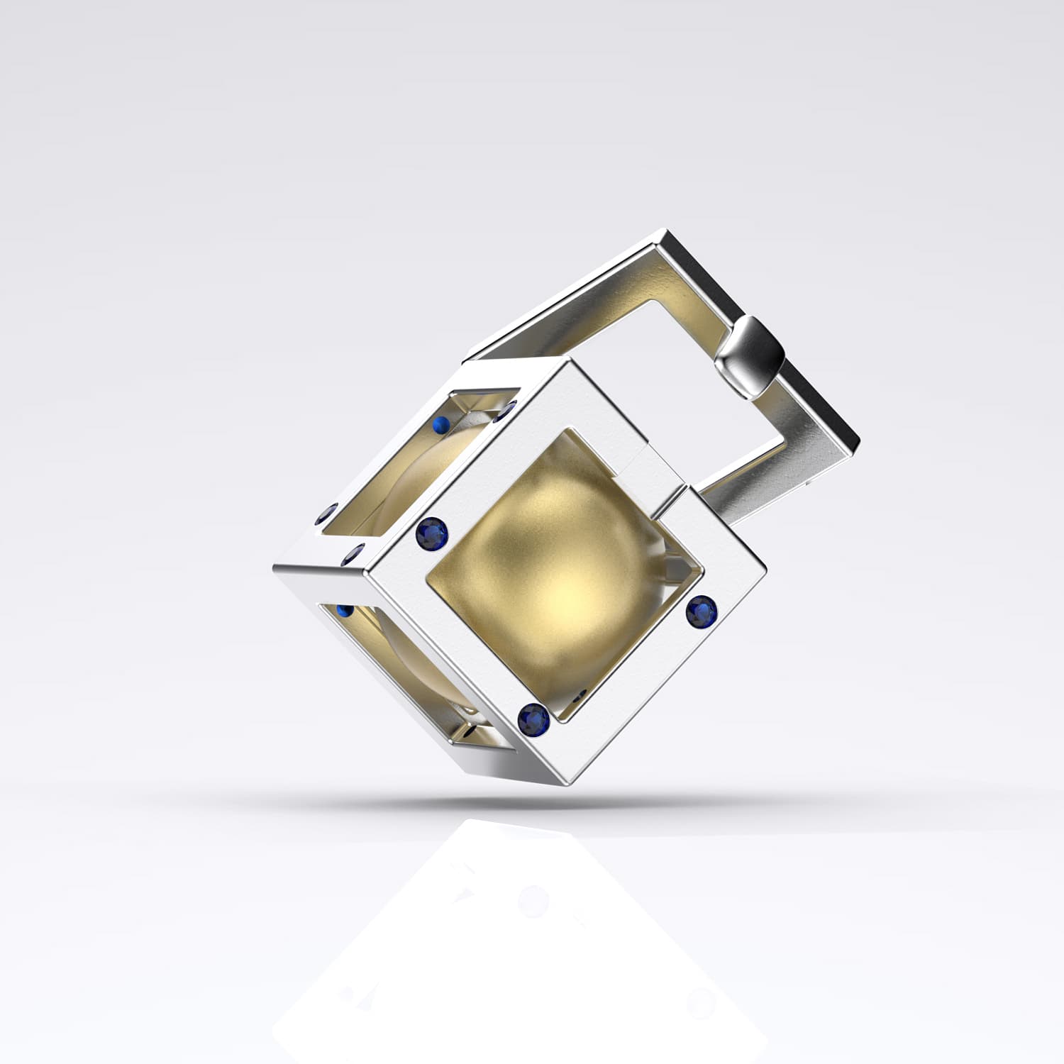 Küp Sarı Güney Denizi İncili Kolye