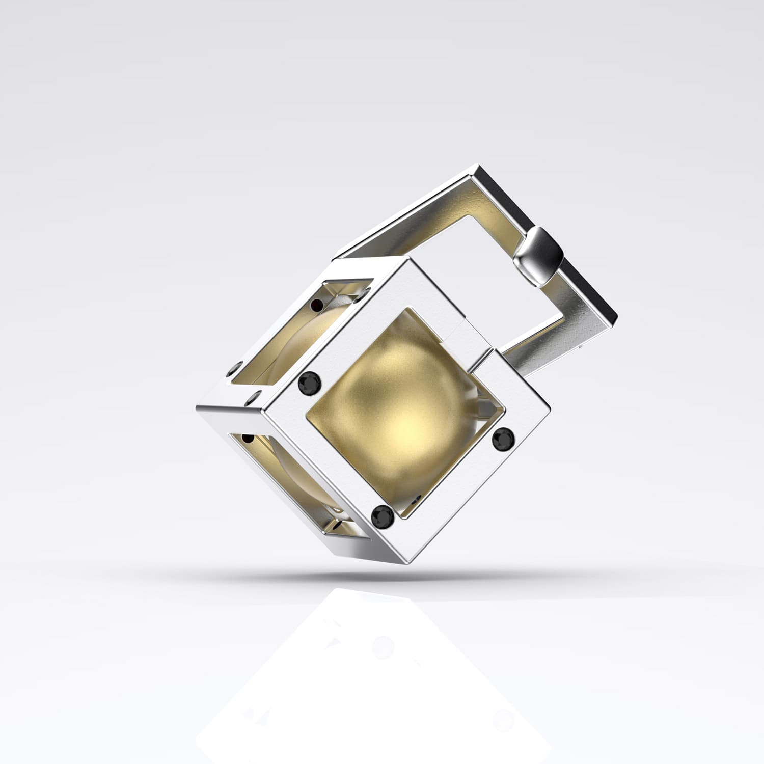 Küp Sarı Güney Denizi İncili Kolye