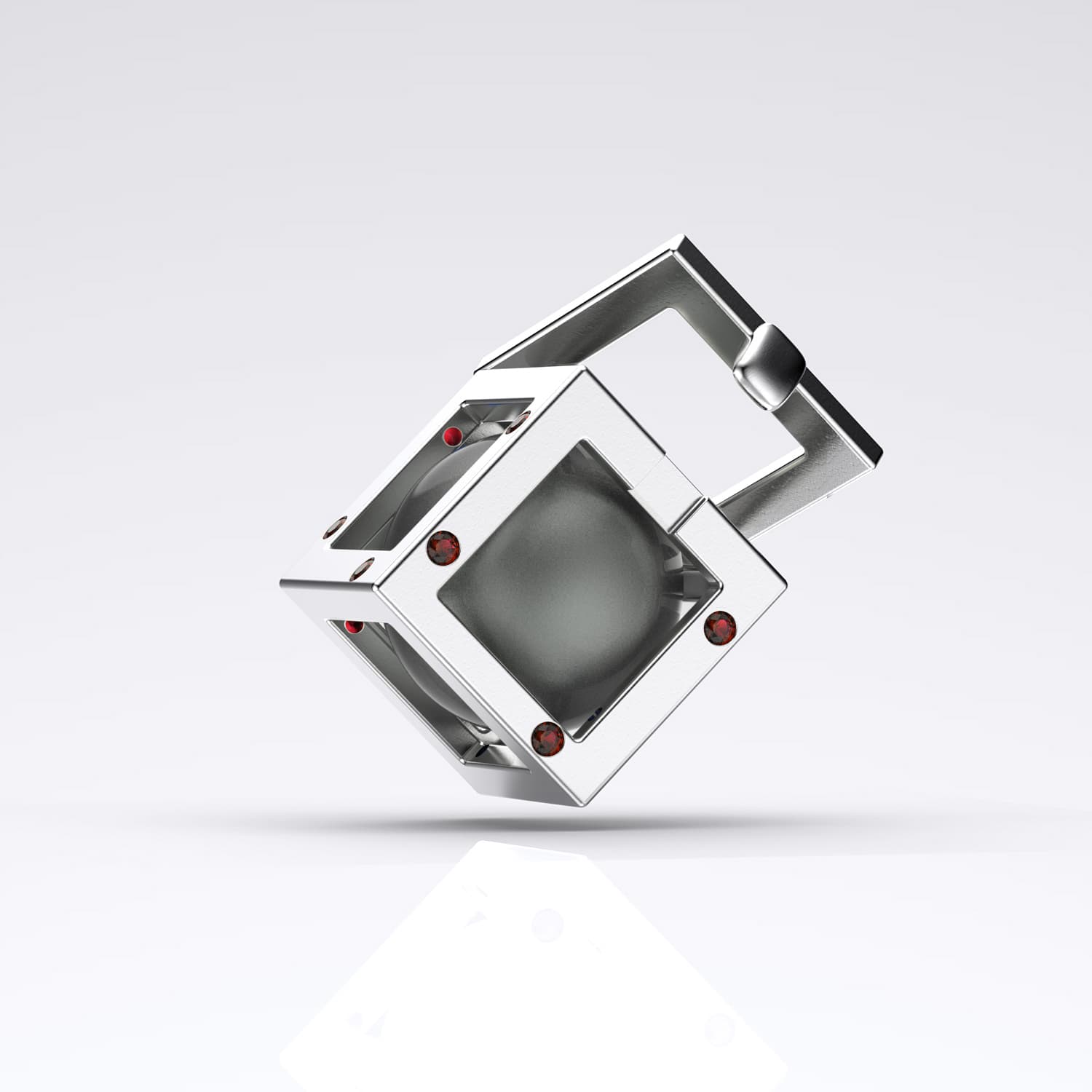 Küp Tahiti Siyah İncili Kolye