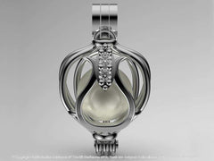 Lalezar Beyaz Güney Denizi İncili Kolye