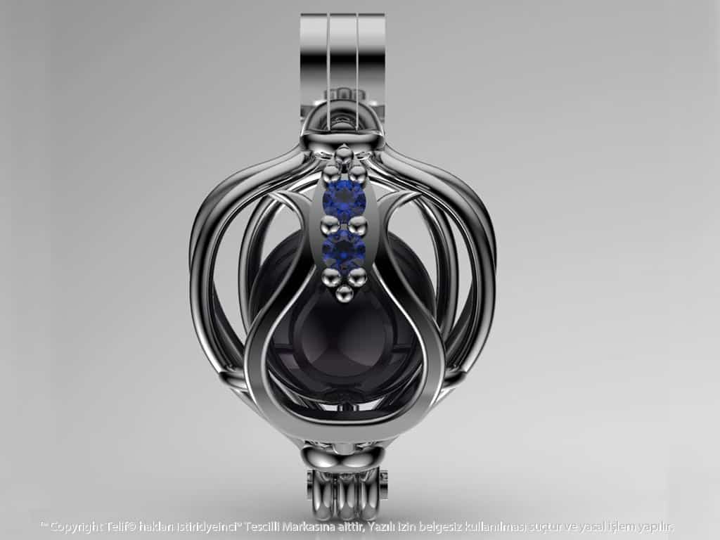 Lalezar Tahiti Siyah İncili Kolye