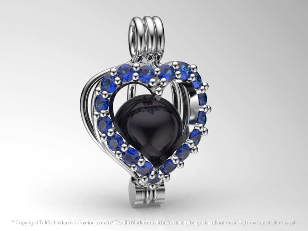 Okyanusun Kalbi Tahiti Siyah İncili Kolye