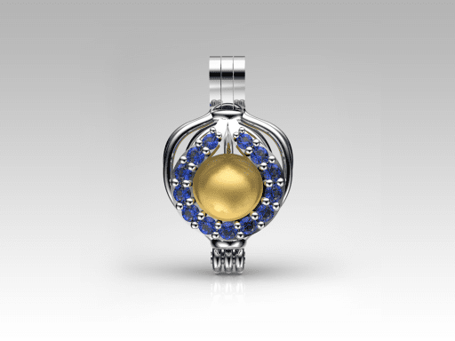 Katre Sarı Güney Denizi İncili Kolye