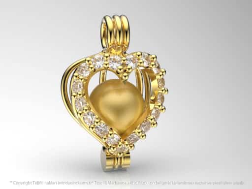 Altın Okyanusun Kalbi Kolye Seti