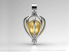 Beyaz Altın Pırlanta Tek Taş Kolye Seti