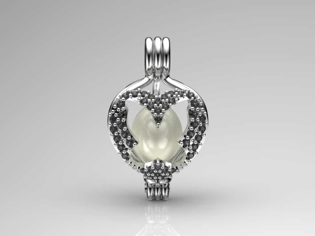 Kelebek İnci Kolye Seti Akoya - Tatlısu