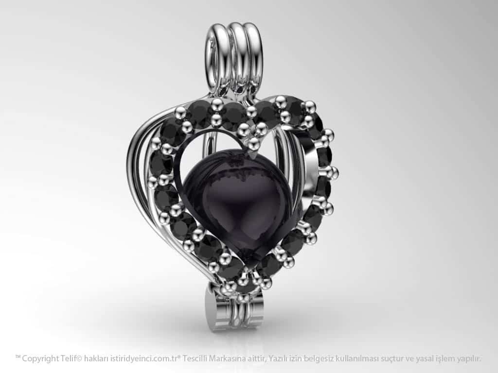 Okyanusun Kalbi Tahiti Siyah İncili Kolye