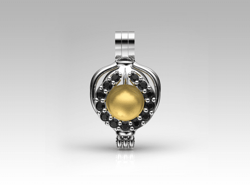 Katre Sarı Güney Denizi İncili Kolye