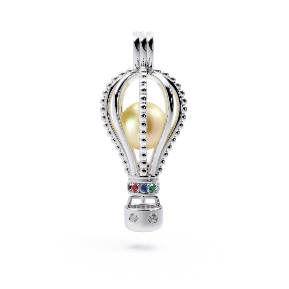 Sky Pearl  Sarı Güney Denizi İncili  Kolye