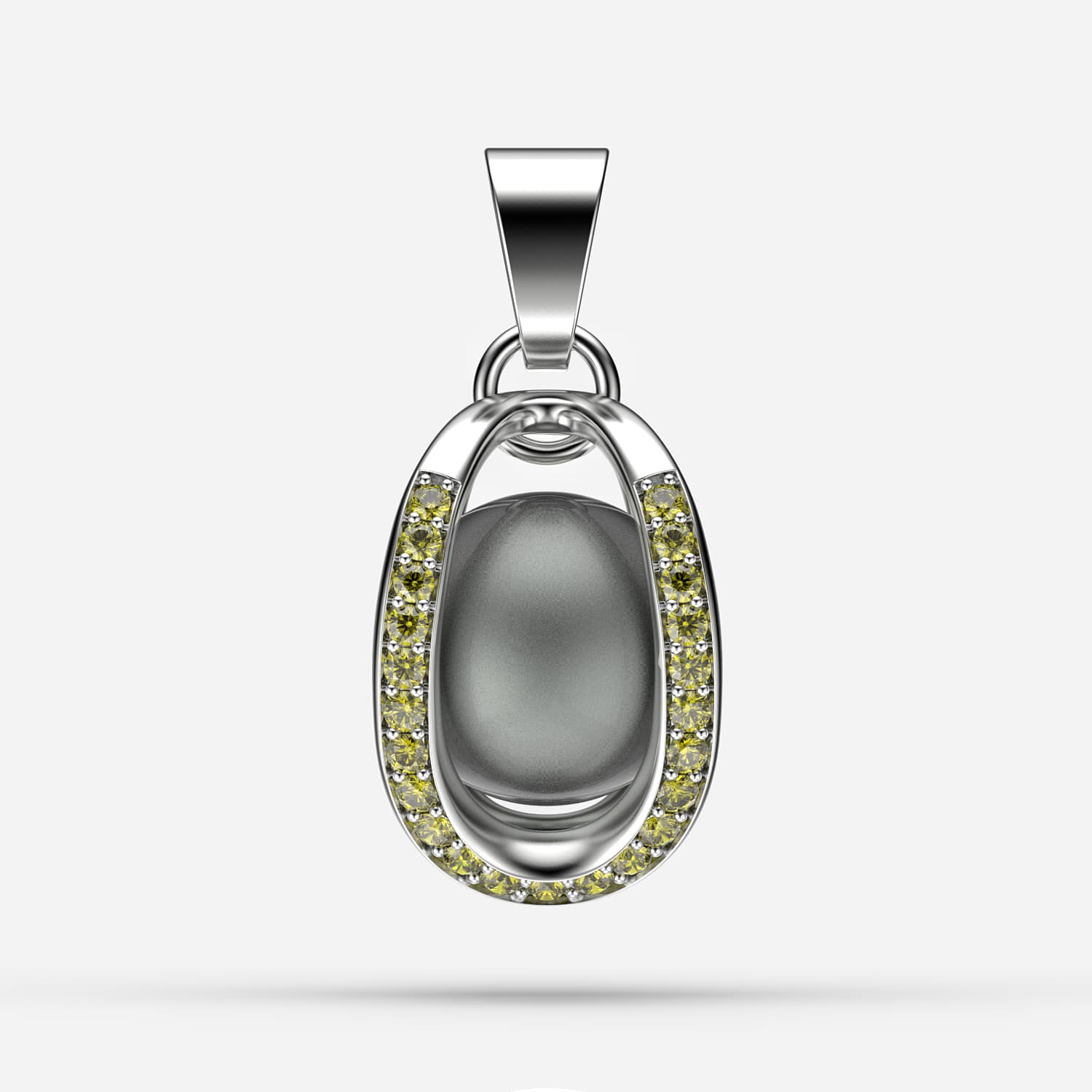 Sonsuz Tutku Siyah Tahiti İncili Kolye