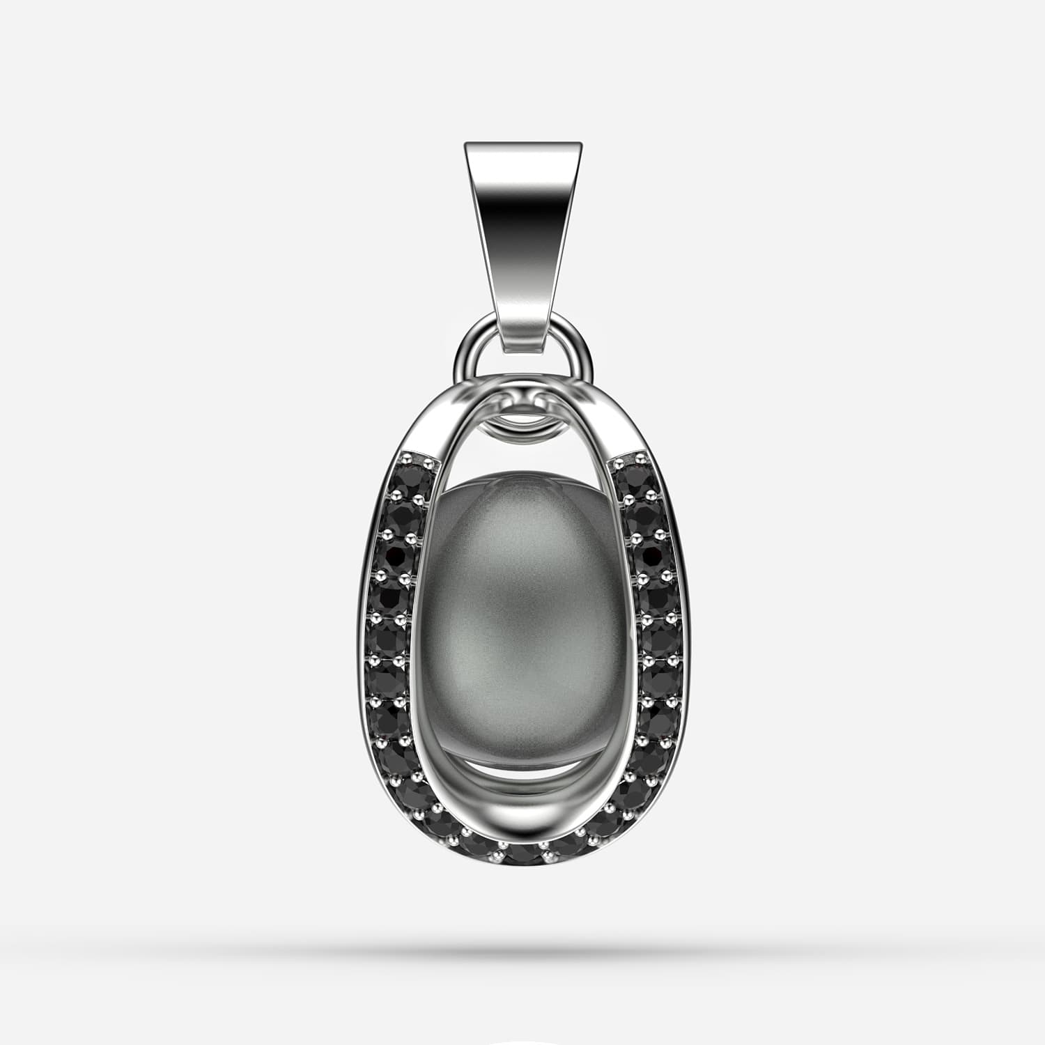 Sonsuz Tutku Siyah Tahiti İncili Kolye