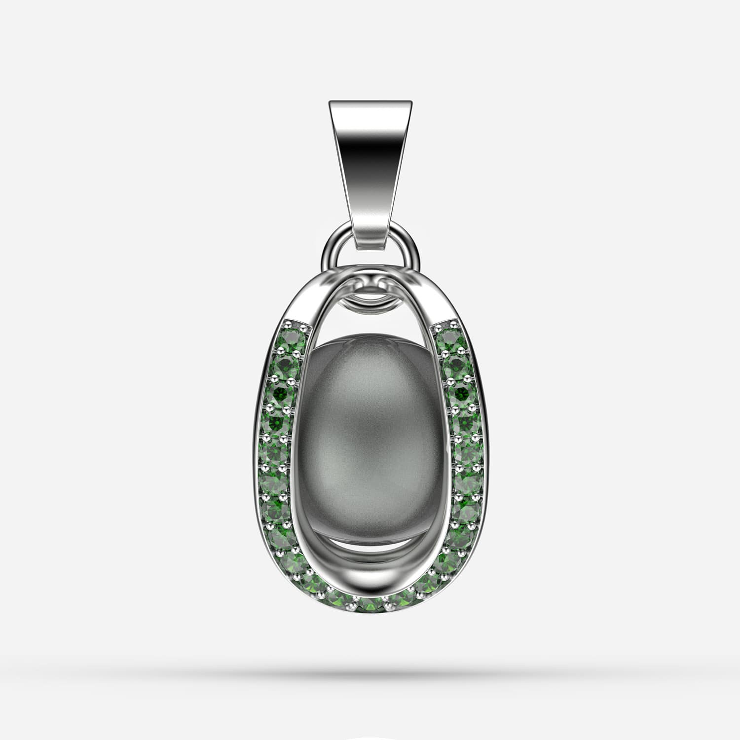 Sonsuz Tutku Siyah Tahiti İncili Kolye