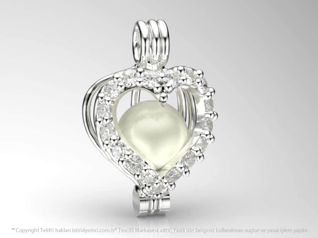 Okyanusun Kalbi İnci Kolye Seti Akoya - Tatlısu