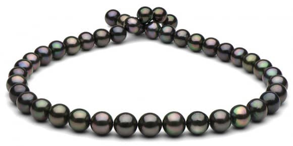 Dizi Tahiti Siyah İnci Kolye