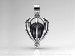 Beyaz Altın Pırlanta Tek Taş Kolye Seti