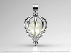 Beyaz Altın Pırlanta Tek Taş Kolye Seti