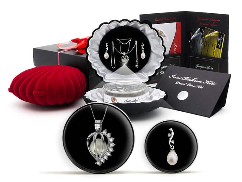 Beyaz Swarovski Yakamoz Küpe Set