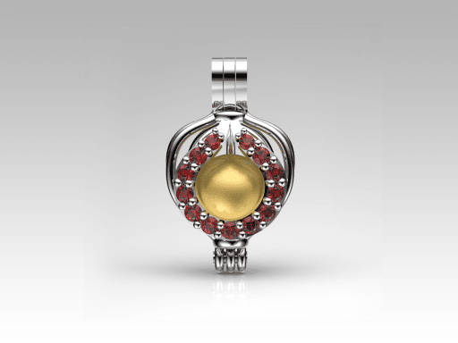 Katre Sarı Güney Denizi İncili Kolye