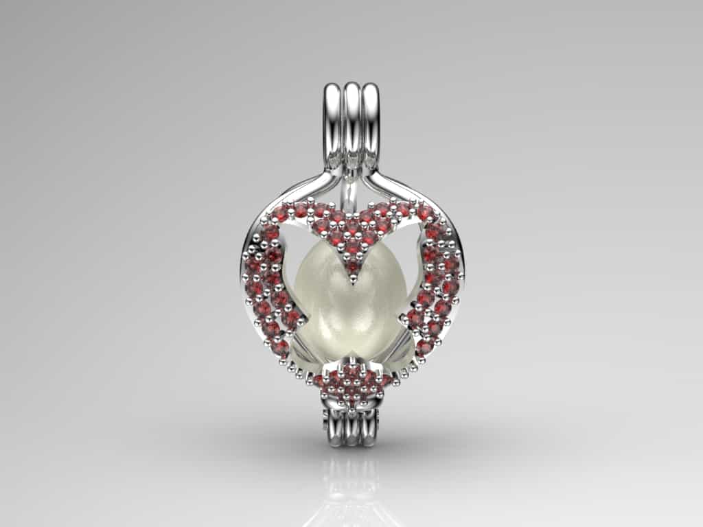 Kelebek İnci Kolye Seti Akoya - Tatlısu