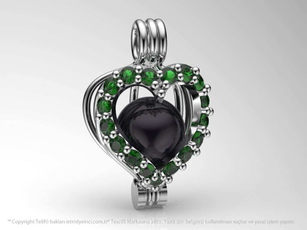 Okyanusun Kalbi Tahiti Siyah İncili Kolye