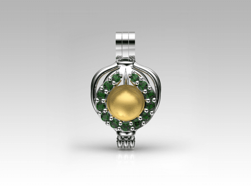 Katre Sarı Güney Denizi İncili Kolye