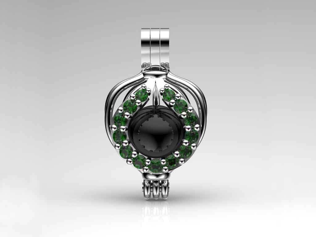 Katre Tahiti Siyah İncili Kolye