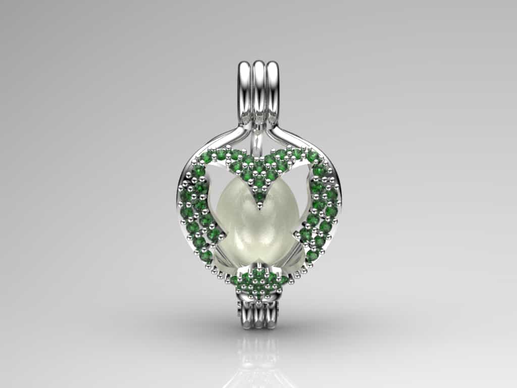 Kelebek İnci Kolye Seti Akoya - Tatlısu